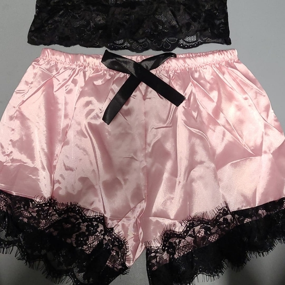 Hot Sell Women Underwear Wine Red Satin Sexy Linge - Picture 2 of 6